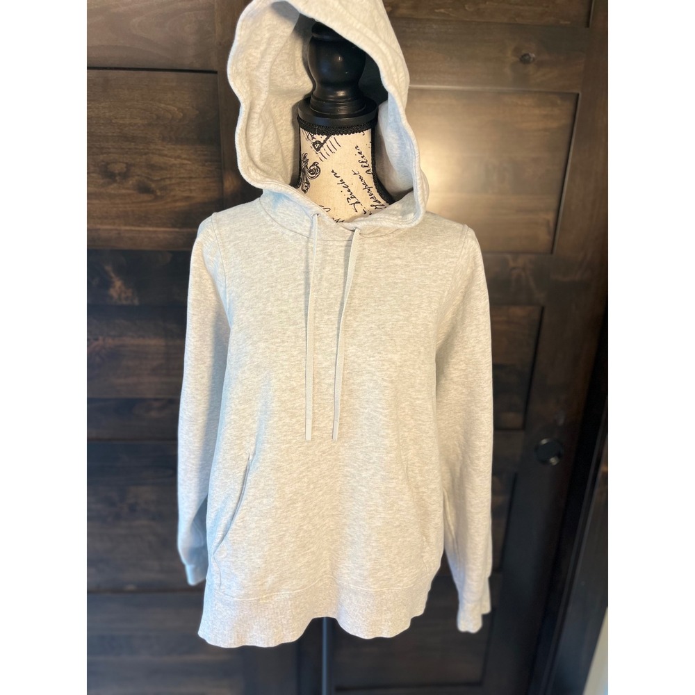 Lululemon All Yours Hoodie Heathered Core Ultra Light Grey Size 14 Pullover